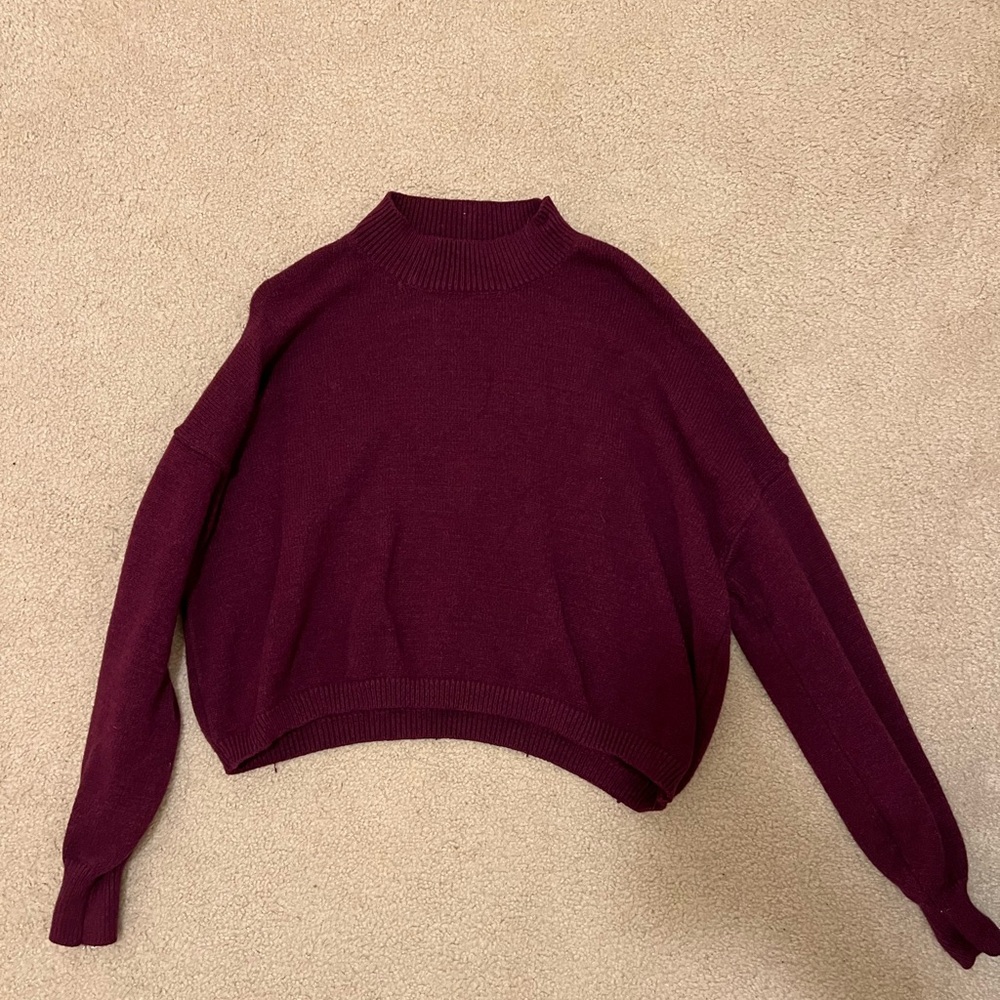 Red Dress Plum Sweater